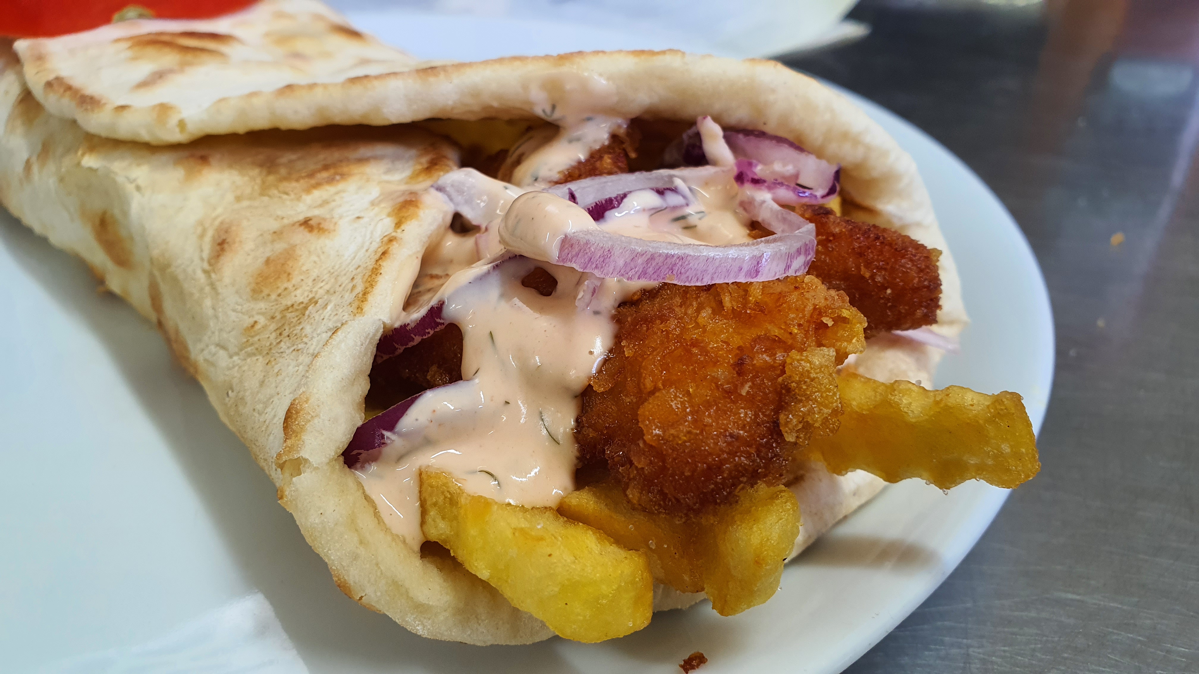 Crispy Chicken Pita